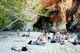 Thailand: Enjoying the shade of the cliff next to the Phra Nang cave, Tham Phra Nang, Krabi Coast
